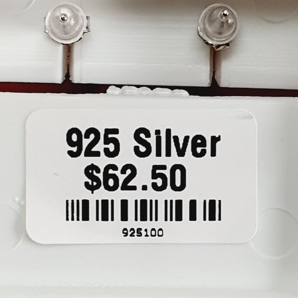 "Birthstone S925 Sterling Silver CZ Stud Earrings for Women/Girl, US19251042 - Picture 7 of 15